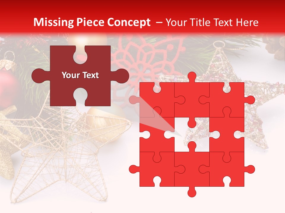 Christmas Decorations For Borders PowerPoint Template