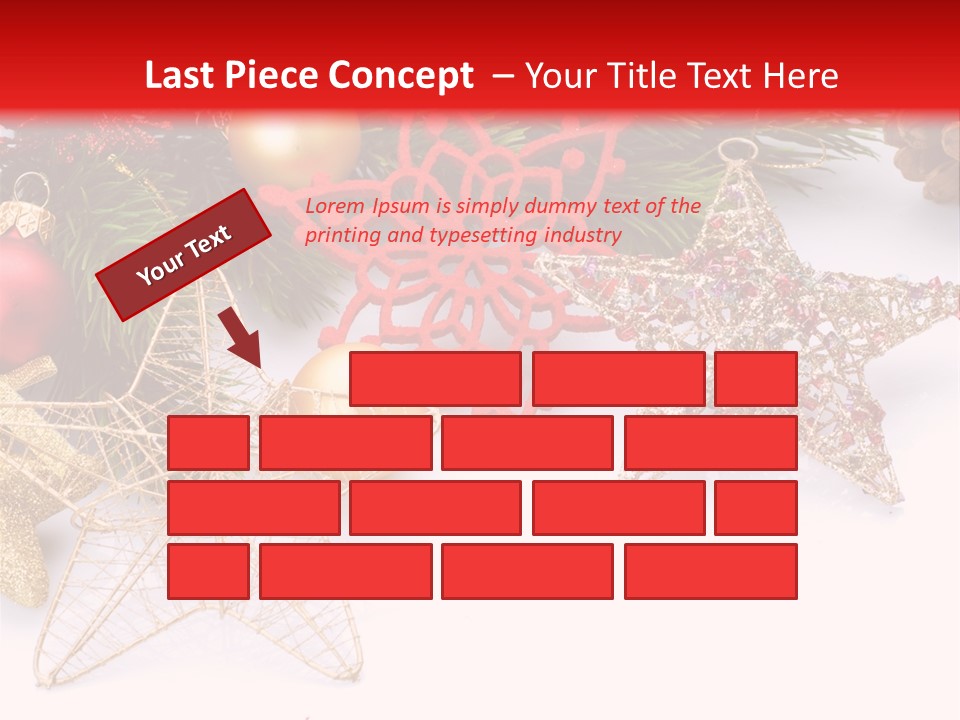 Christmas Decorations For Borders PowerPoint Template
