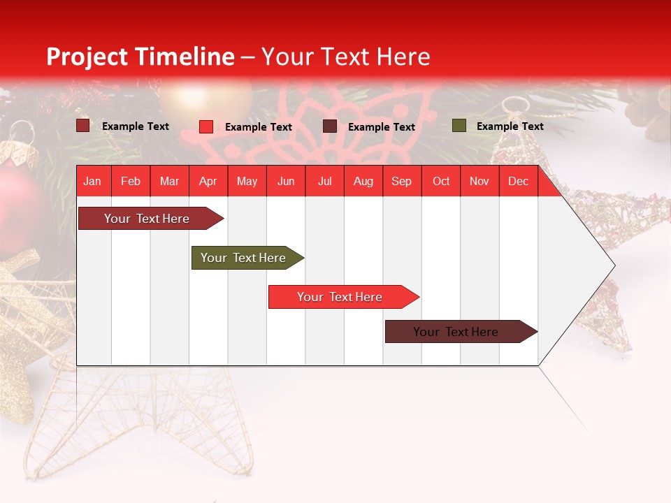 Christmas Decorations For Borders PowerPoint Template