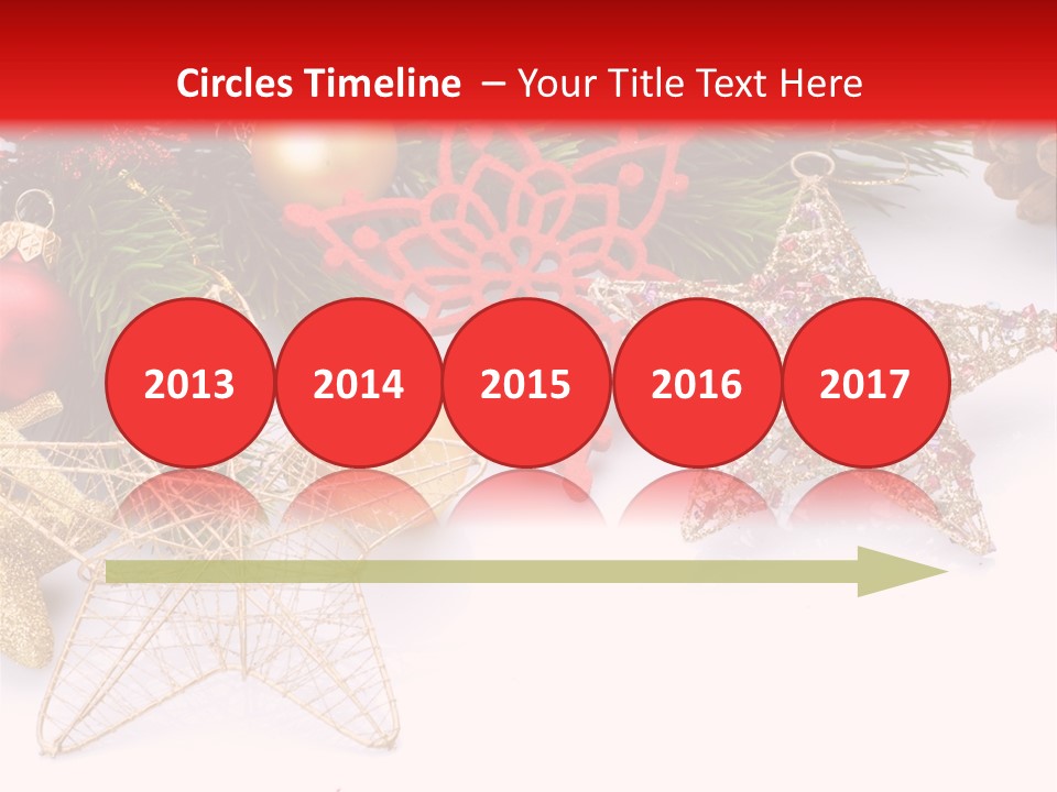 Christmas Decorations For Borders PowerPoint Template