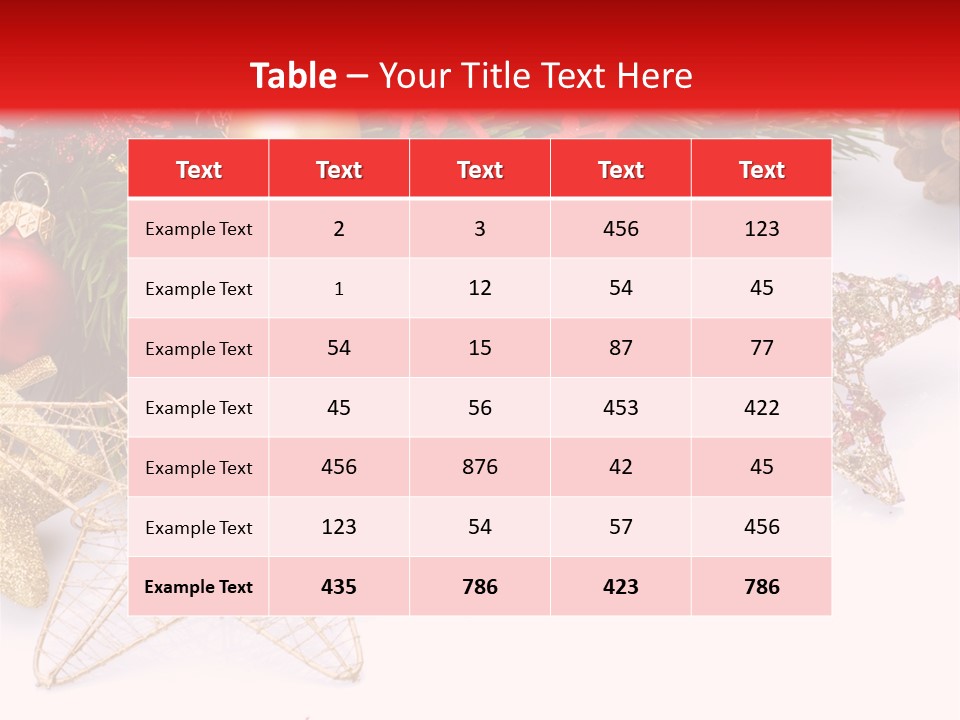 Christmas Decorations For Borders PowerPoint Template
