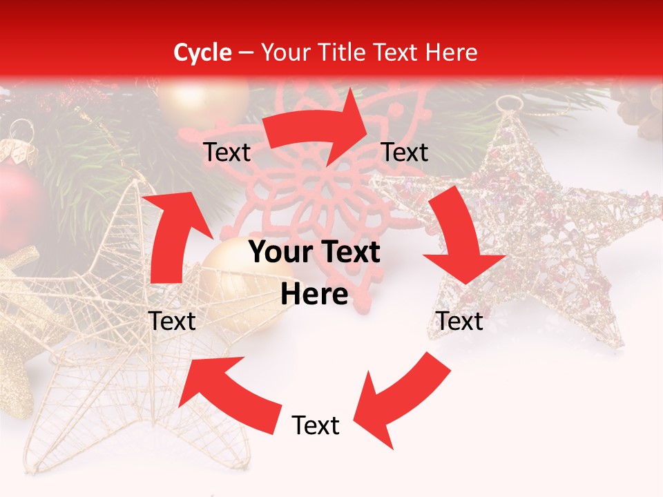 Christmas Decorations For Borders PowerPoint Template