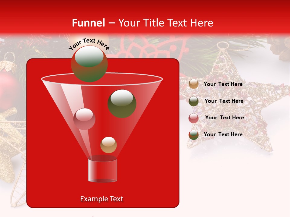 Christmas Decorations For Borders PowerPoint Template