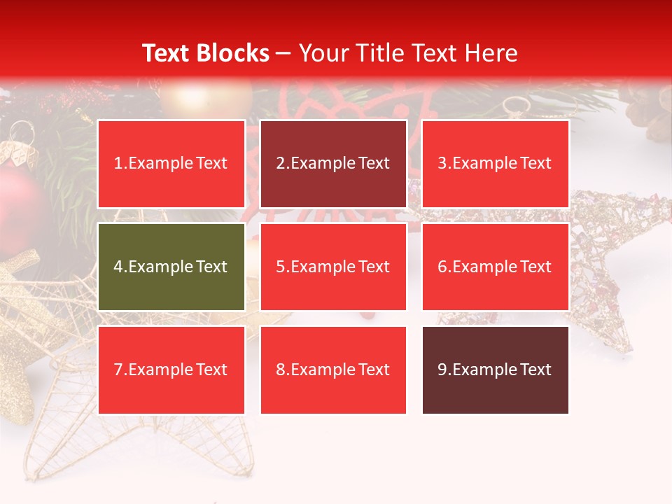 Christmas Decorations For Borders PowerPoint Template