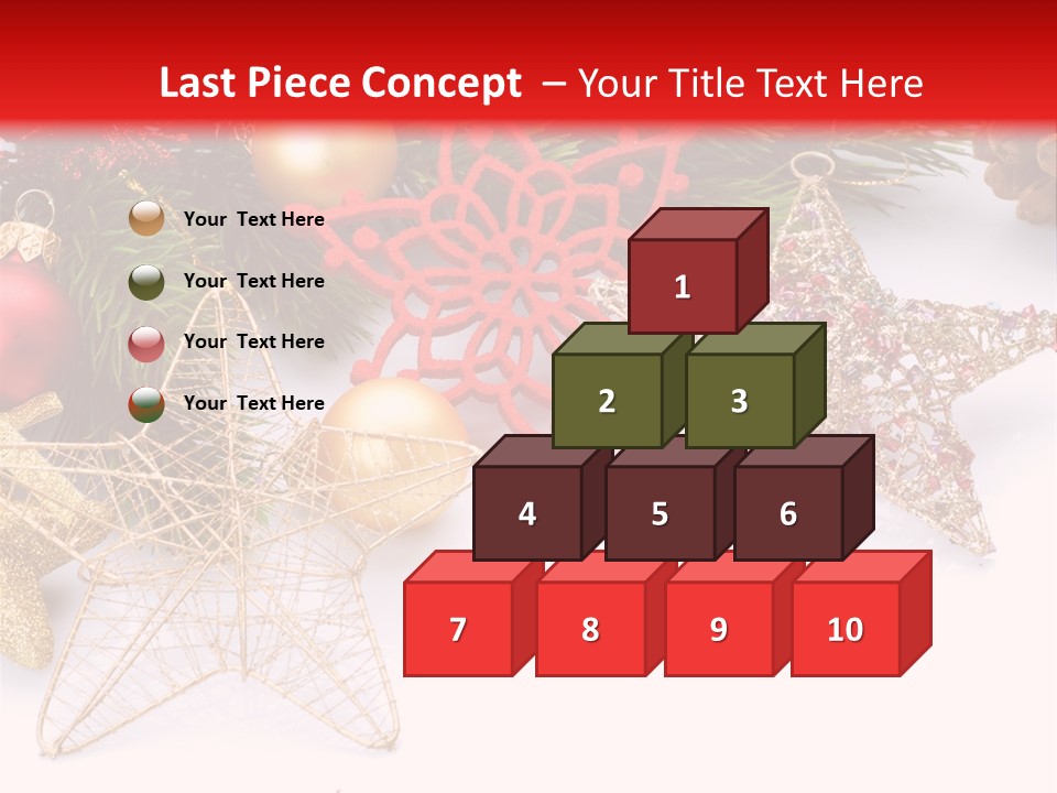 Christmas Decorations For Borders PowerPoint Template