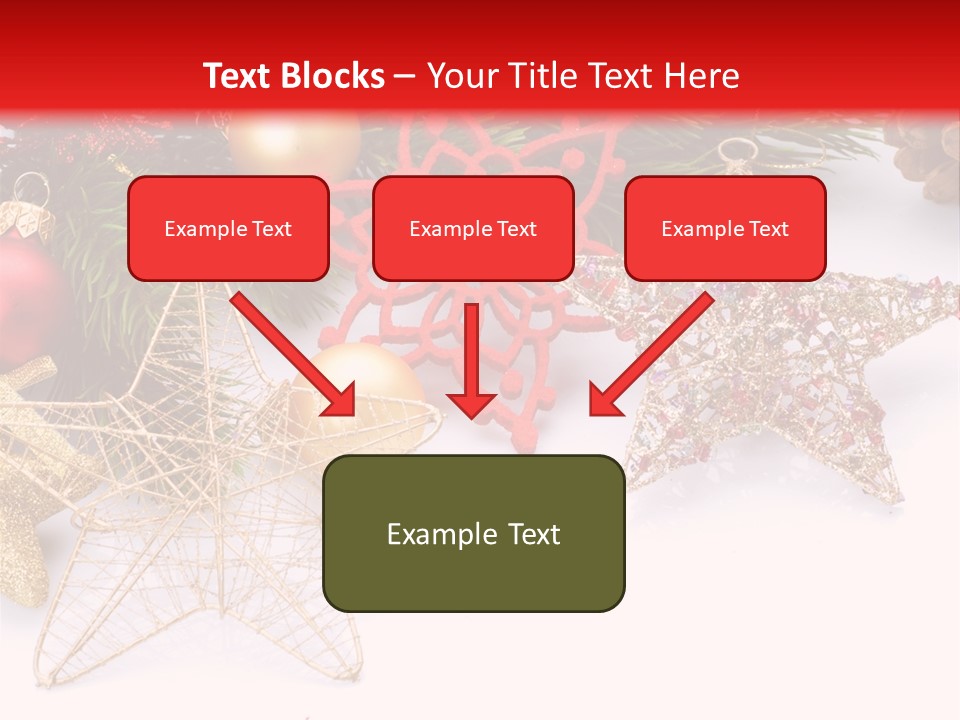 Christmas Decorations For Borders PowerPoint Template