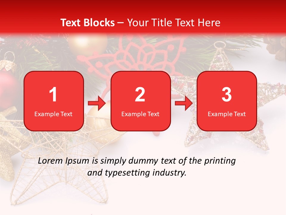 Christmas Decorations For Borders PowerPoint Template