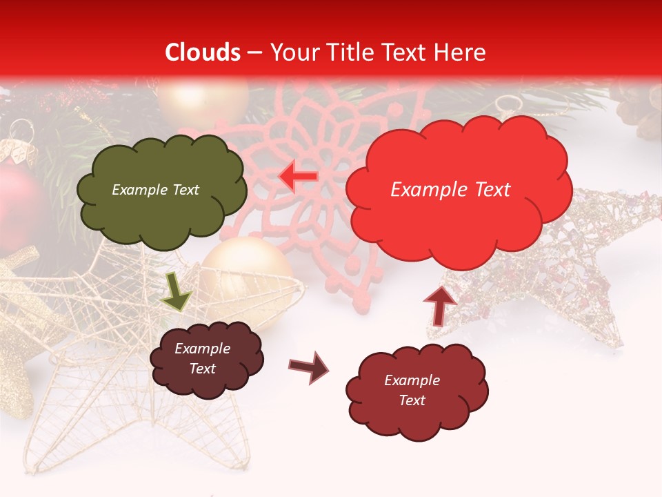 Christmas Decorations For Borders PowerPoint Template