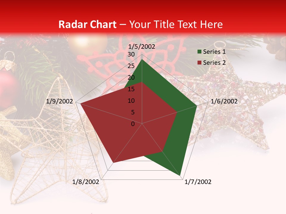 Christmas Decorations For Borders PowerPoint Template