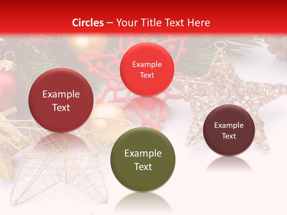 Christmas Decorations For Borders PowerPoint Template