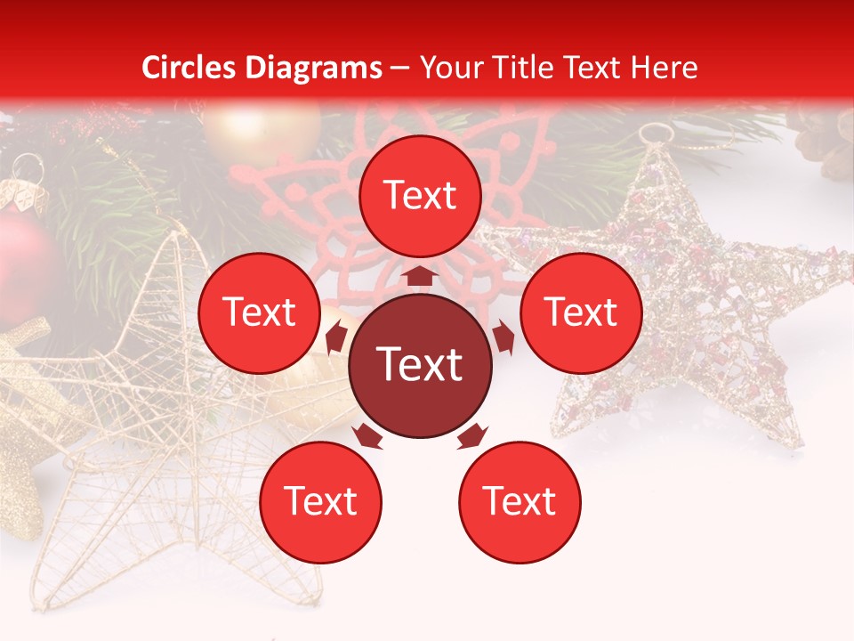 Christmas Decorations For Borders PowerPoint Template