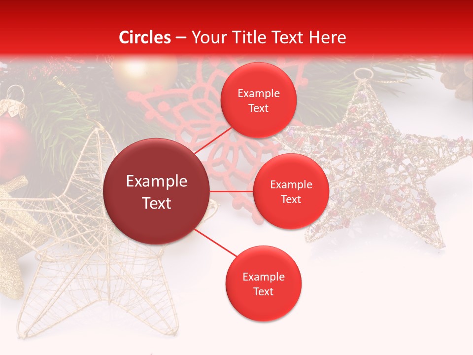 Christmas Decorations For Borders PowerPoint Template
