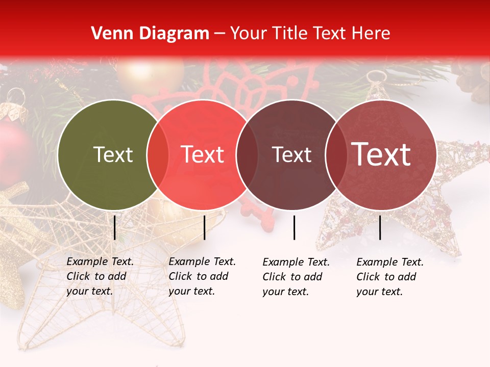 Christmas Decorations For Borders PowerPoint Template