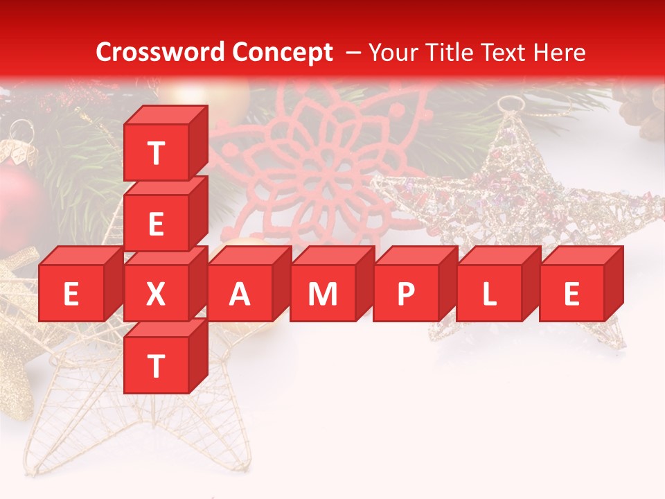 Christmas Decorations For Borders PowerPoint Template