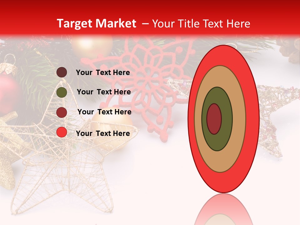 Christmas Decorations For Borders PowerPoint Template