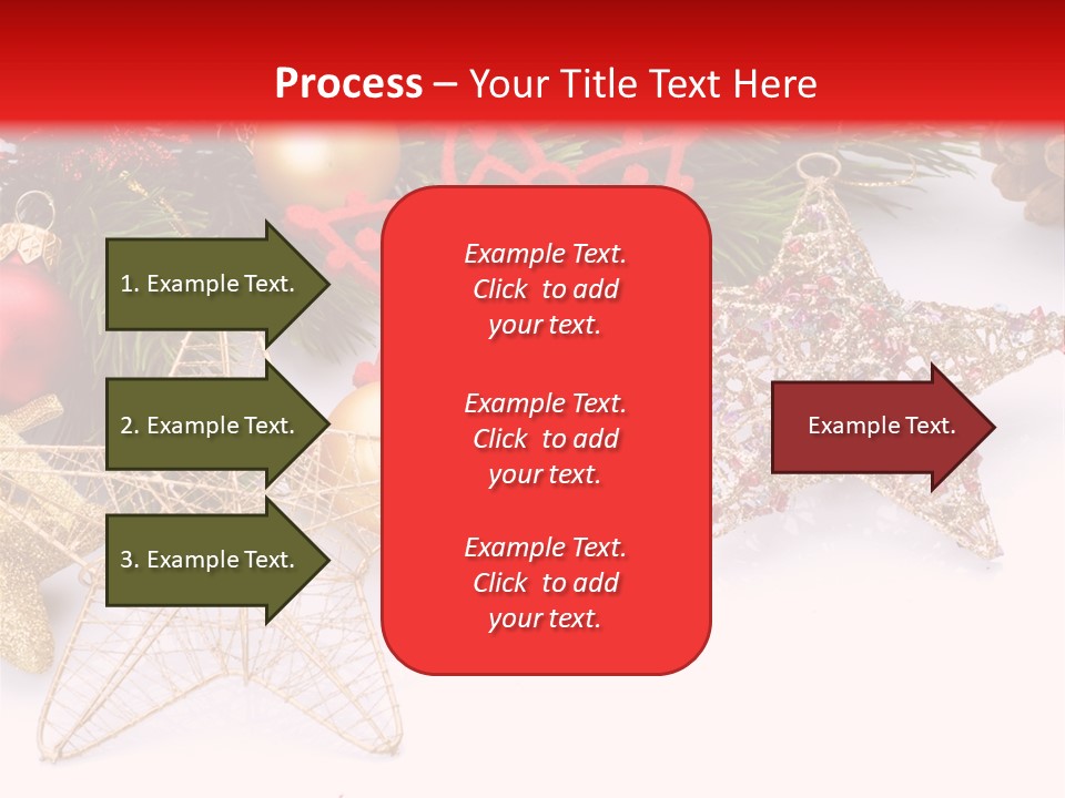 Christmas Decorations For Borders PowerPoint Template