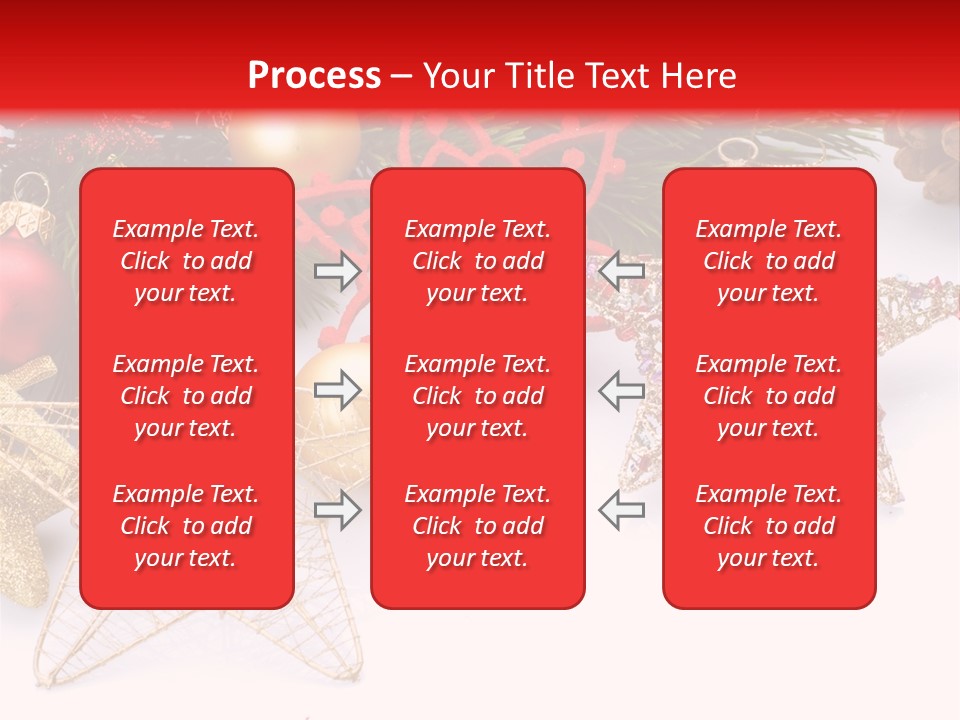 Christmas Decorations For Borders PowerPoint Template