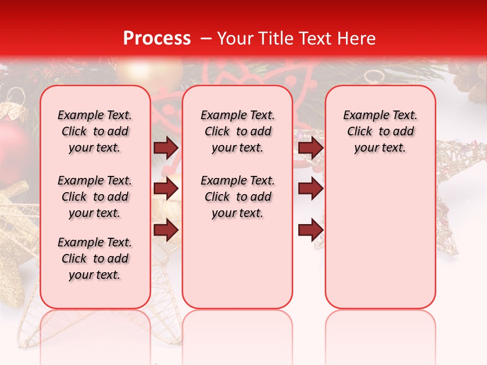 Christmas Decorations For Borders PowerPoint Template