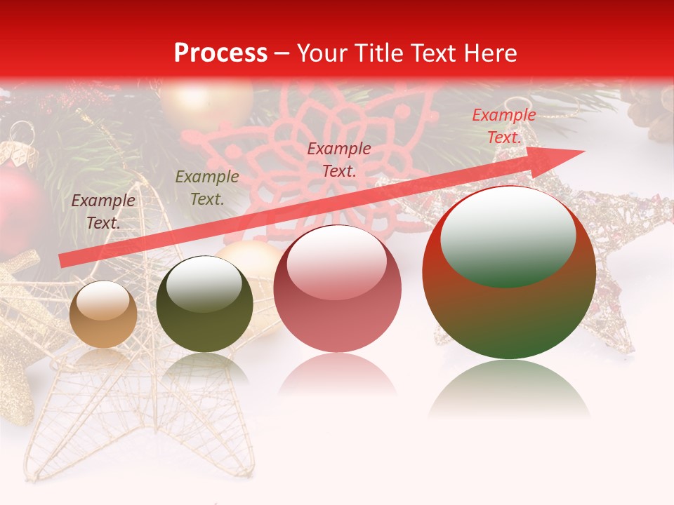 Christmas Decorations For Borders PowerPoint Template