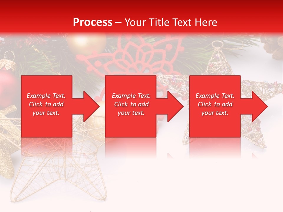 Christmas Decorations For Borders PowerPoint Template