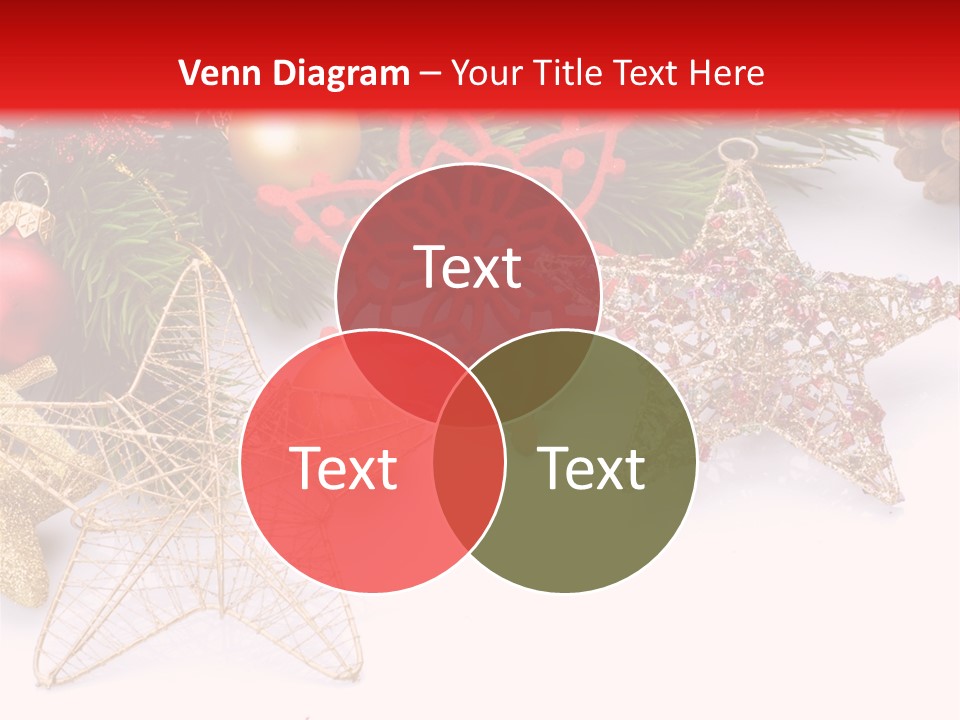 Christmas Decorations For Borders PowerPoint Template