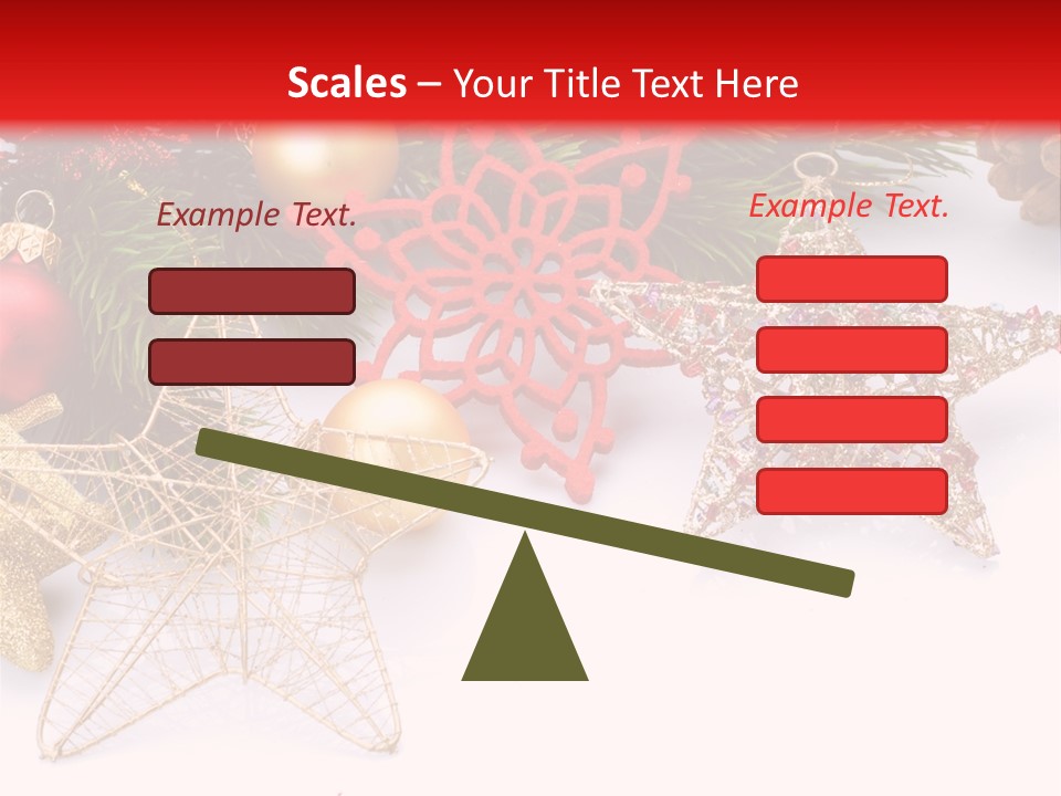 Christmas Decorations For Borders PowerPoint Template