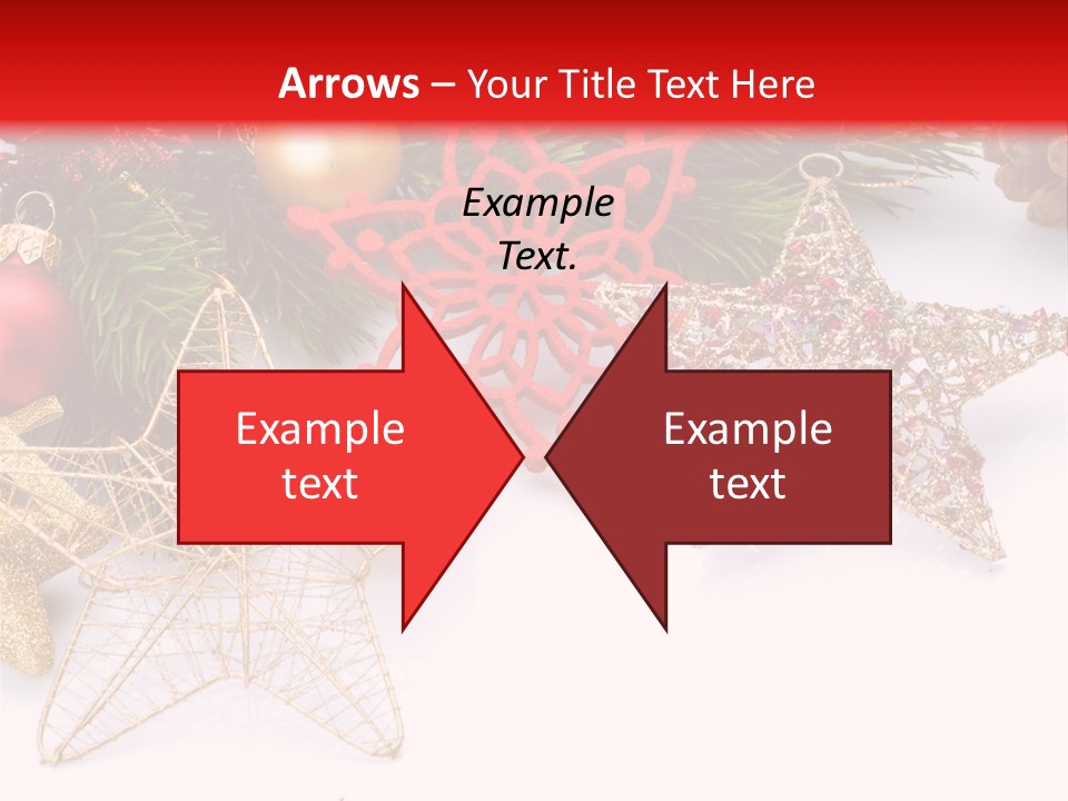 Christmas Decorations For Borders PowerPoint Template