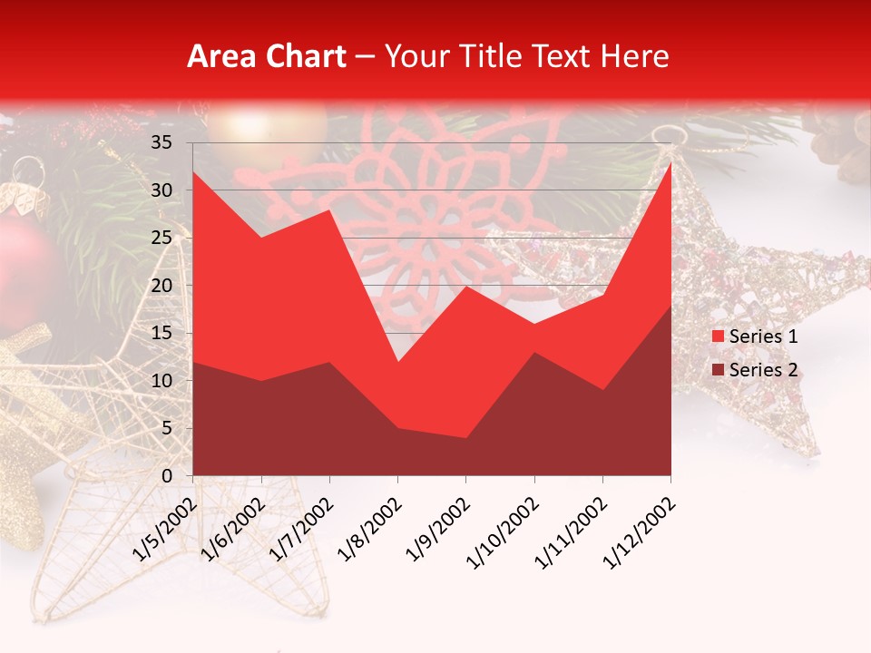 Christmas Decorations For Borders PowerPoint Template