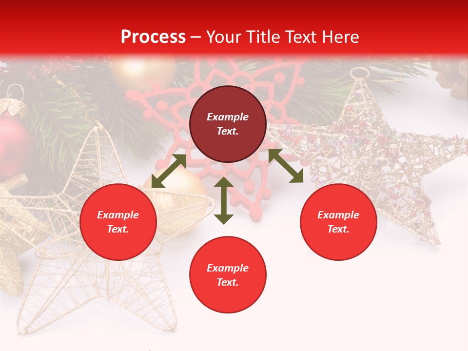Christmas Decorations For Borders PowerPoint Template