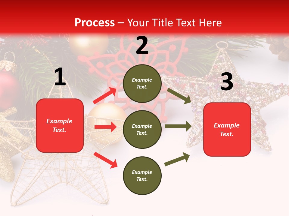 Christmas Decorations For Borders PowerPoint Template