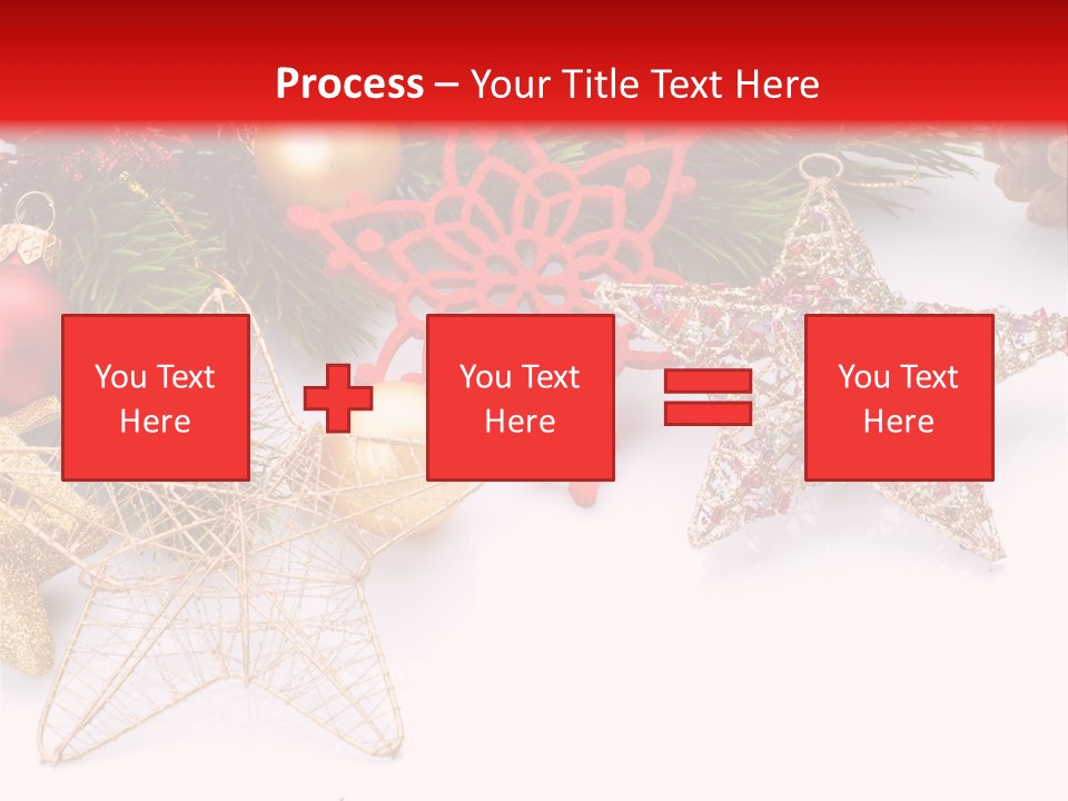 Christmas Decorations For Borders PowerPoint Template