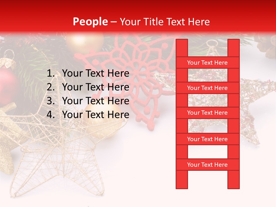 Christmas Decorations For Borders PowerPoint Template