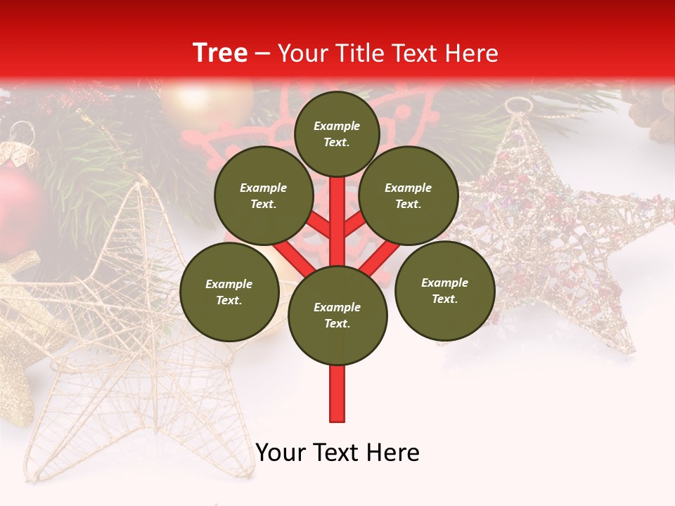 Christmas Decorations For Borders PowerPoint Template