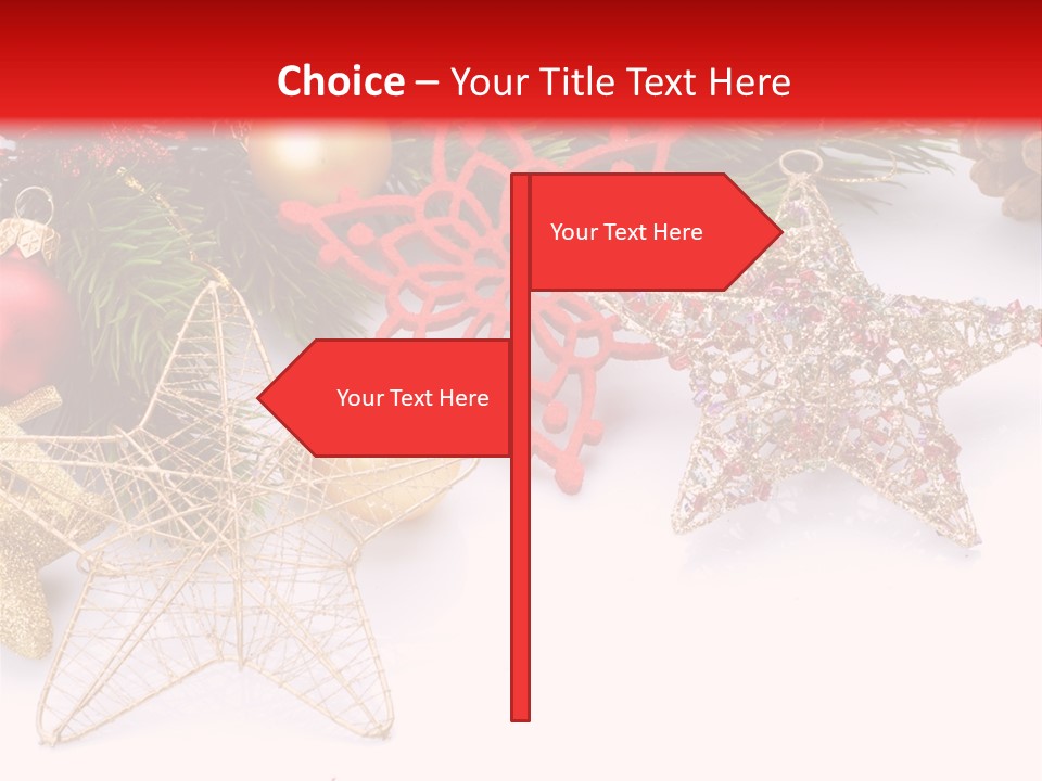 Christmas Decorations For Borders PowerPoint Template