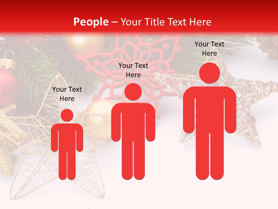 Christmas Decorations For Borders PowerPoint Template