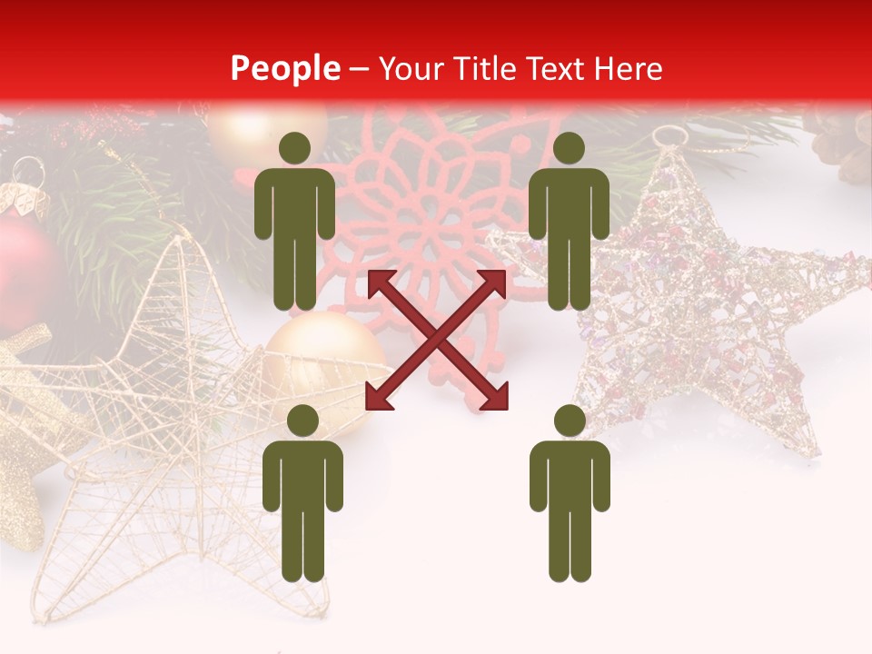 Christmas Decorations For Borders PowerPoint Template