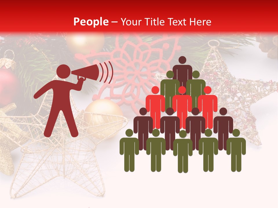 Christmas Decorations For Borders PowerPoint Template
