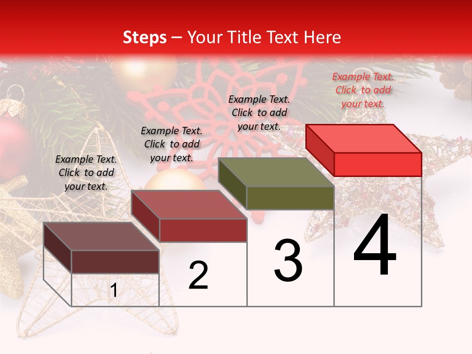 Christmas Decorations For Borders PowerPoint Template