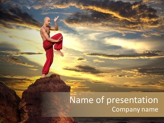 Martial Artist PowerPoint Template