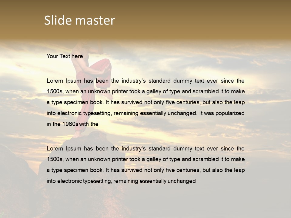 Martial Artist PowerPoint Template