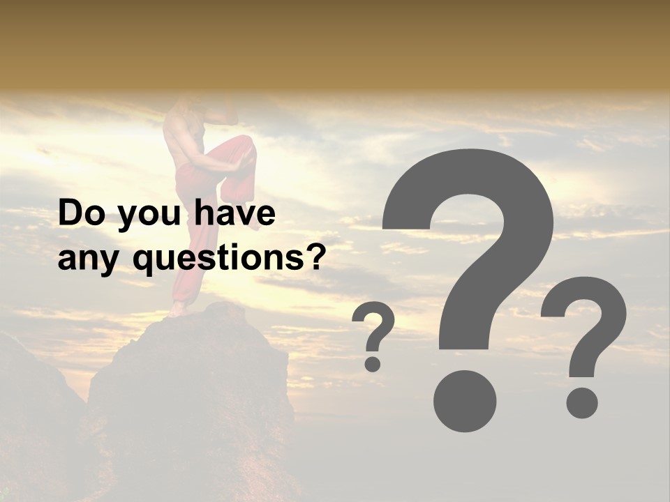 Martial Artist PowerPoint Template