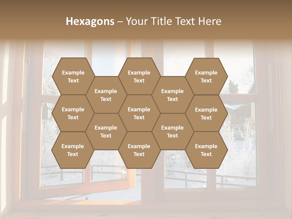 Wooden Windows PowerPoint Template