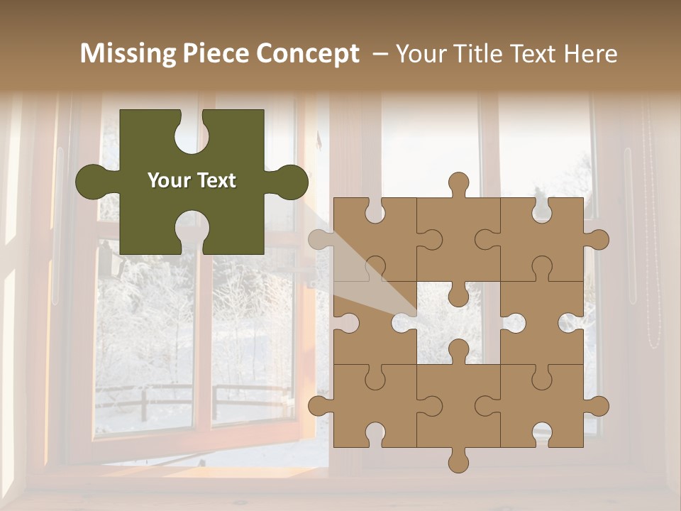 Wooden Windows PowerPoint Template
