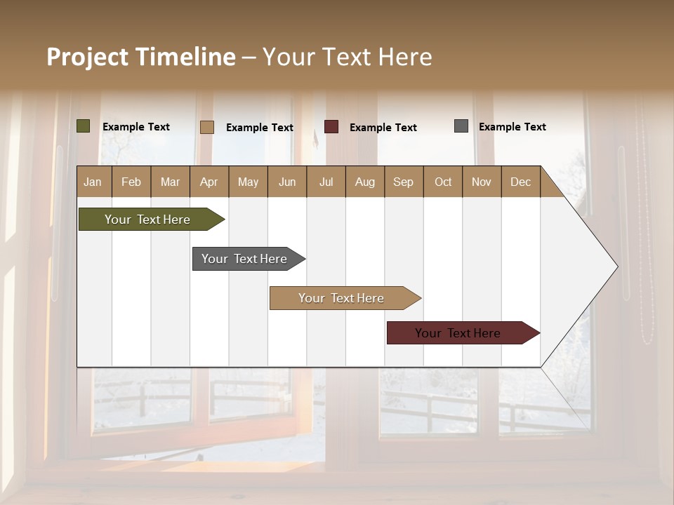 Wooden Windows PowerPoint Template