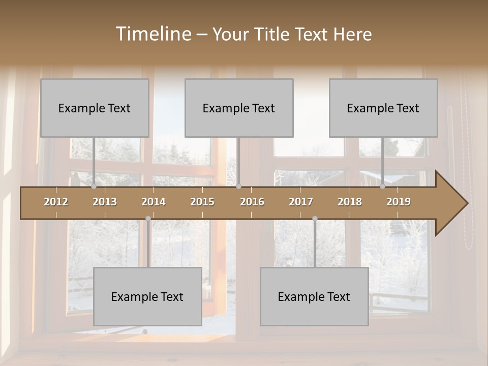 Wooden Windows PowerPoint Template