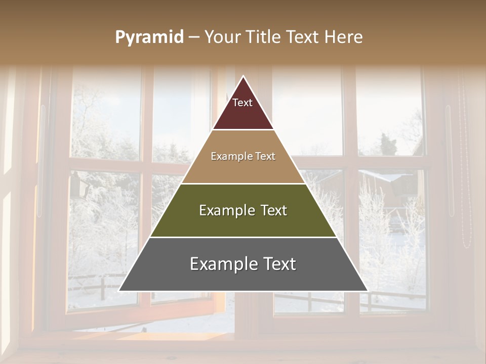 Wooden Windows PowerPoint Template