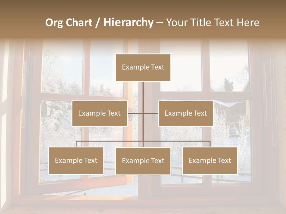 Wooden Windows PowerPoint Template