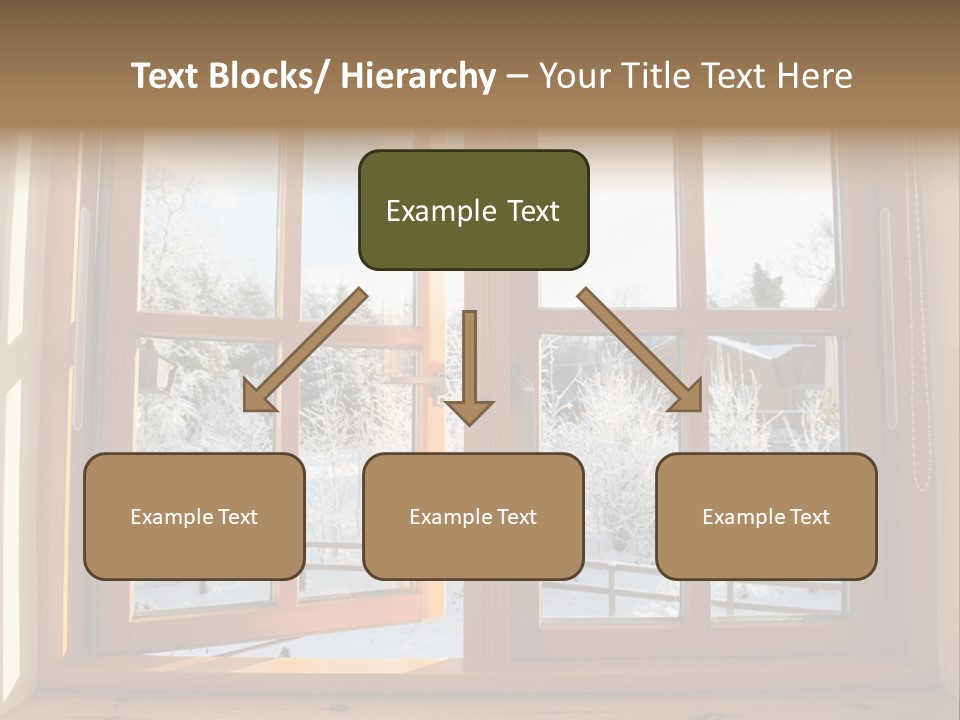 Wooden Windows PowerPoint Template
