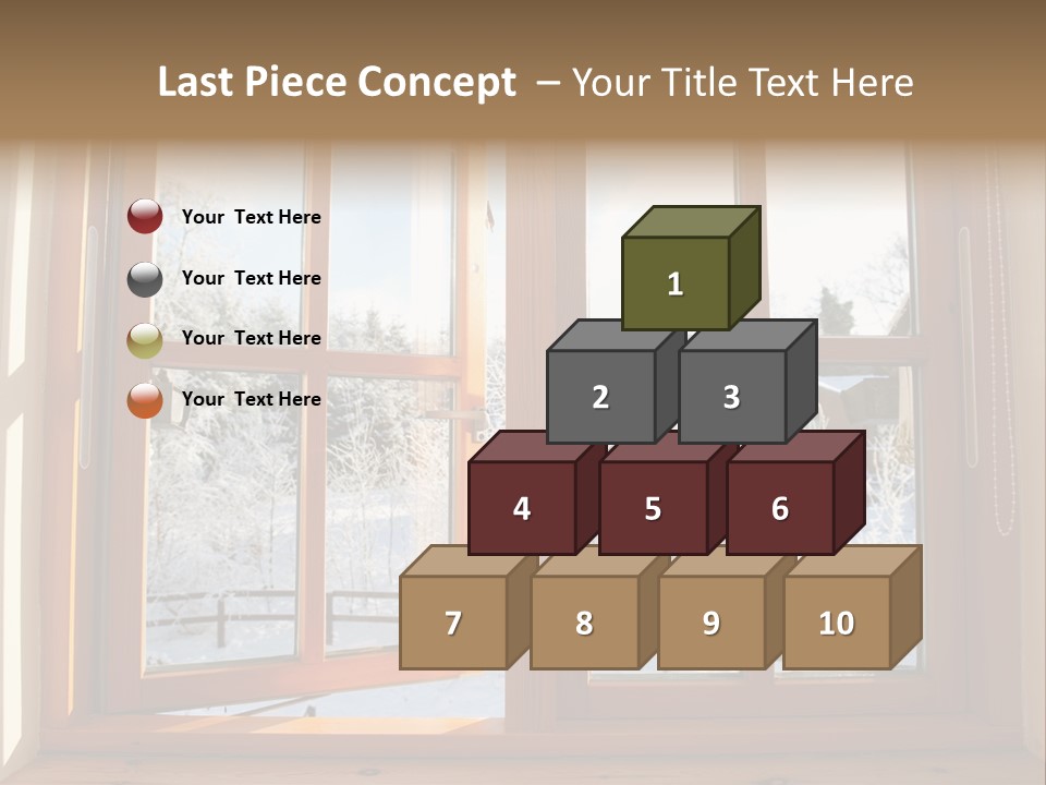 Wooden Windows PowerPoint Template