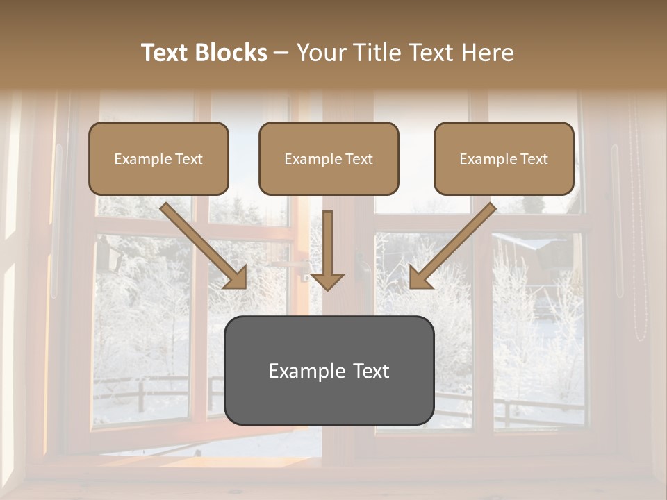 Wooden Windows PowerPoint Template